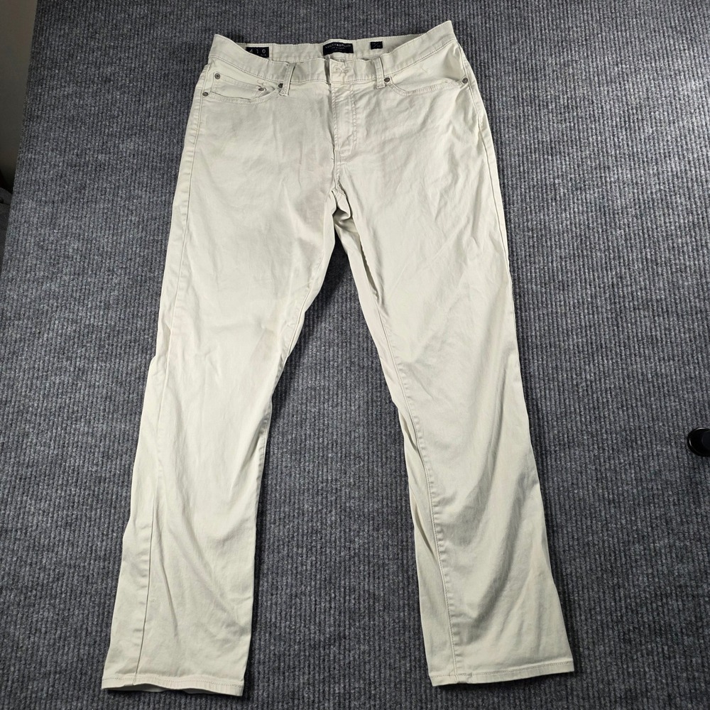 Lucky Brand 410 Athletic Slim Pants Mens 34x32 Beige Chino 7MP10072 Sand